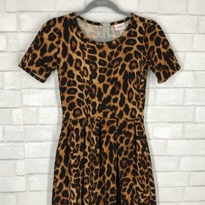 LuLaRoe Amelia Leopard XS NWOT